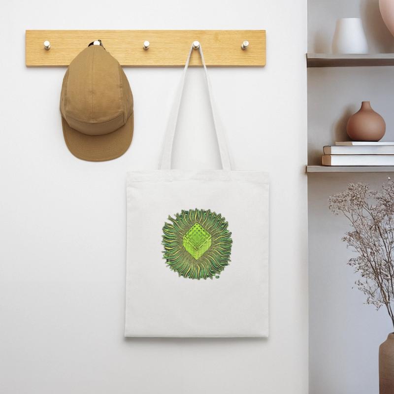 Psychedelic Cube / Cube Psychedelic Tote Bag