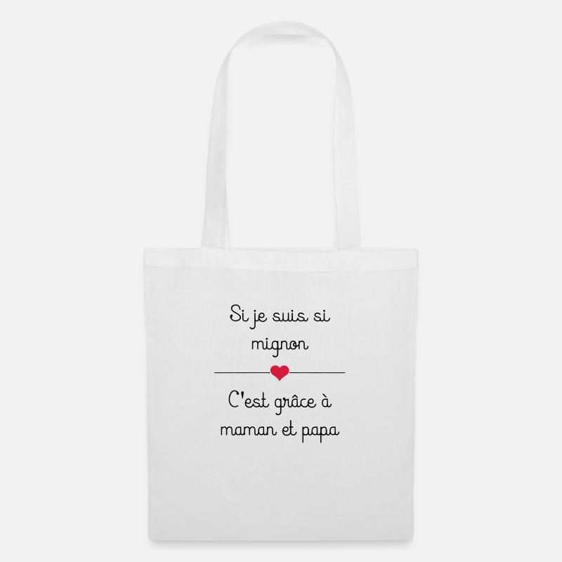 mignon - Sac en tissu - blanc
