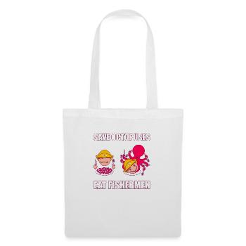 SAVE OCTOPUSES - Sac en tissu - blanc - Devant