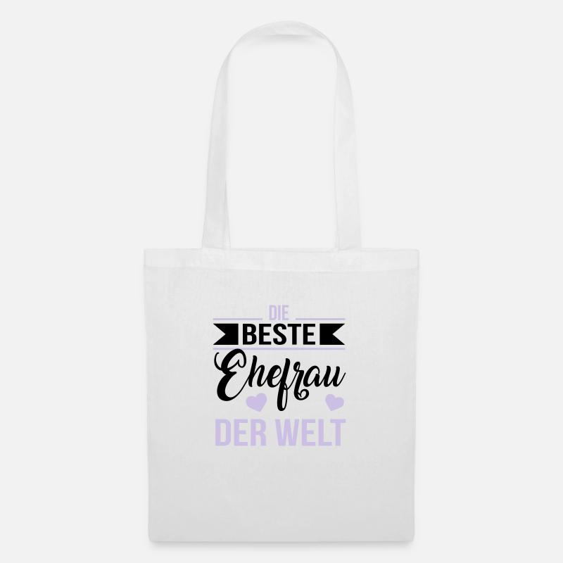 Die beste Ehefrau der Welt - Stoffbeutel - Weiß