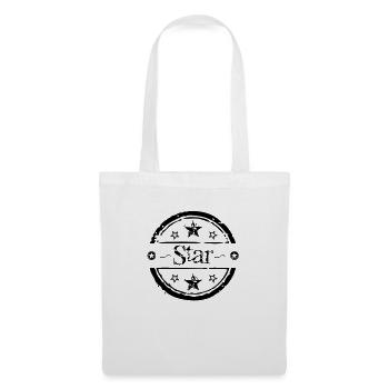 star etoile - Sac en tissu - blanc - Devant
