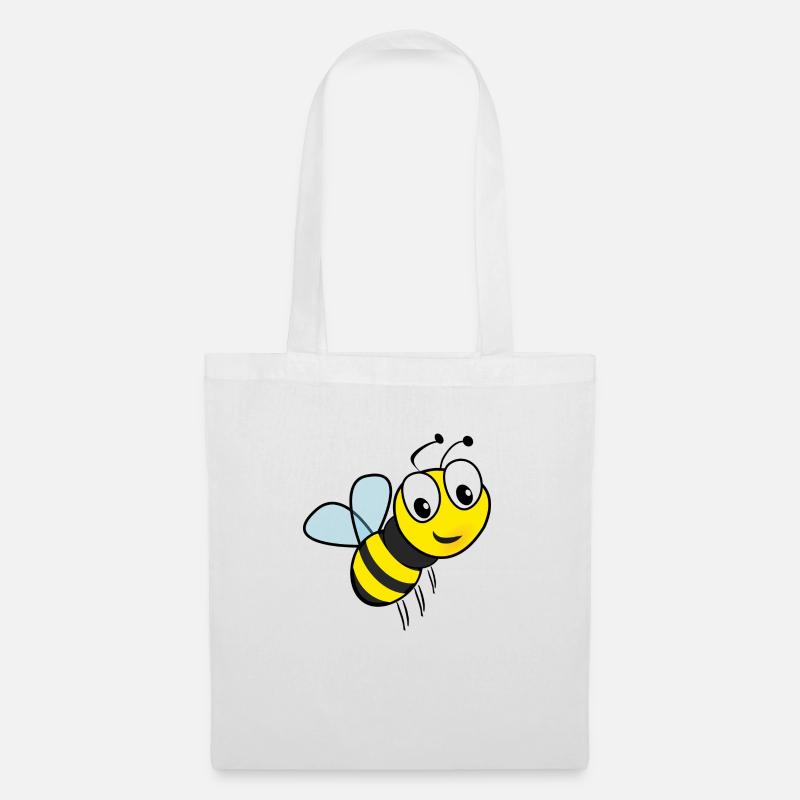 Flotte Biene Geschenk - Stoffbeutel - Weiß