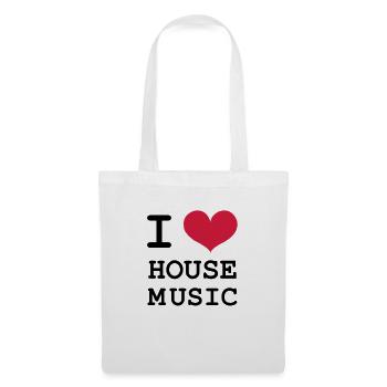 I Love House Music! - Tote Bag - white - Front