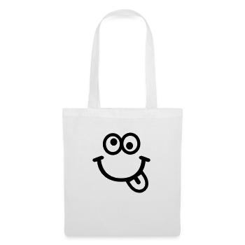 Smiley - Stoffbeutel - Weiß - Vorne