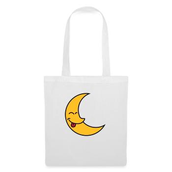 Funny Moon - Sac en tissu - blanc - Devant