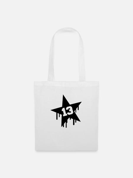 13 Star - Stoffbeutel - Weiß