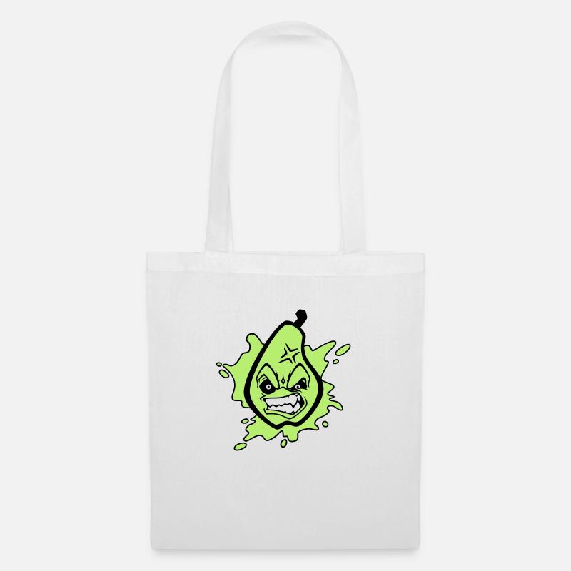 Angry pear - Stoffbeutel - Weiß