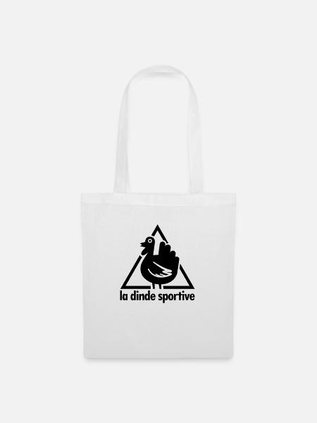 Der sportliche Truthahn - Stoffbeutel - Weiß