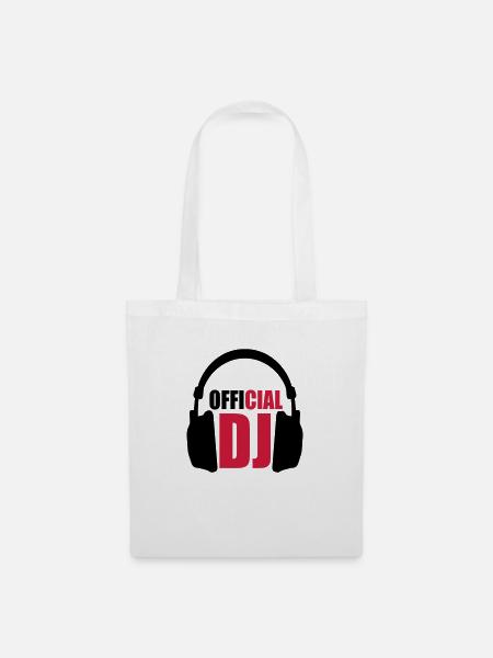 Official DJ - Sac en tissu - blanc