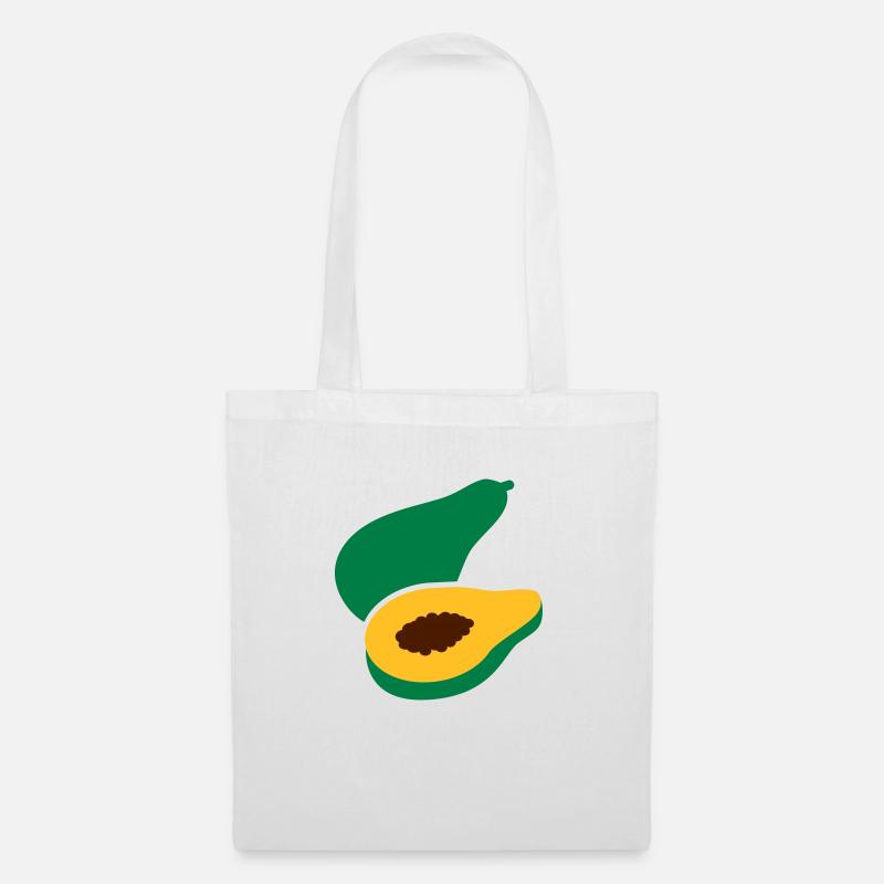 Papaya - Stoffbeutel - Weiß