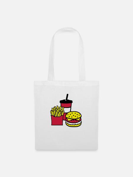 Fast food - Sac en tissu - blanc