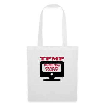Touche pas à mon poste - Sac en tissu - blanc - Devant