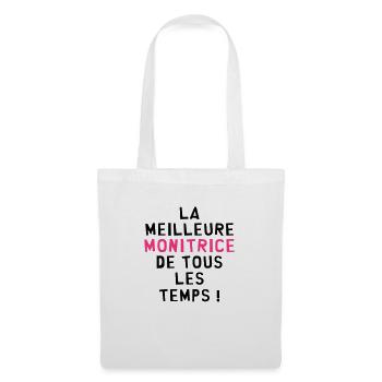 Moniteur / Monitrice / Mono / Formation / Ski - Sac en tissu - blanc - Devant