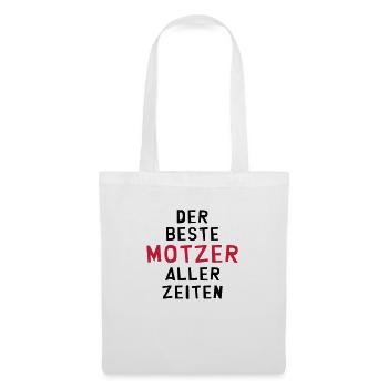 Motzer Motzerin meckern Nörgler Nörglerin motzig - Stoffbeutel - Weiß - Vorne