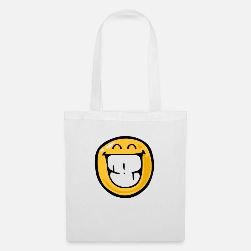 Smiley happy delight - Stoffbeutel - Weiß