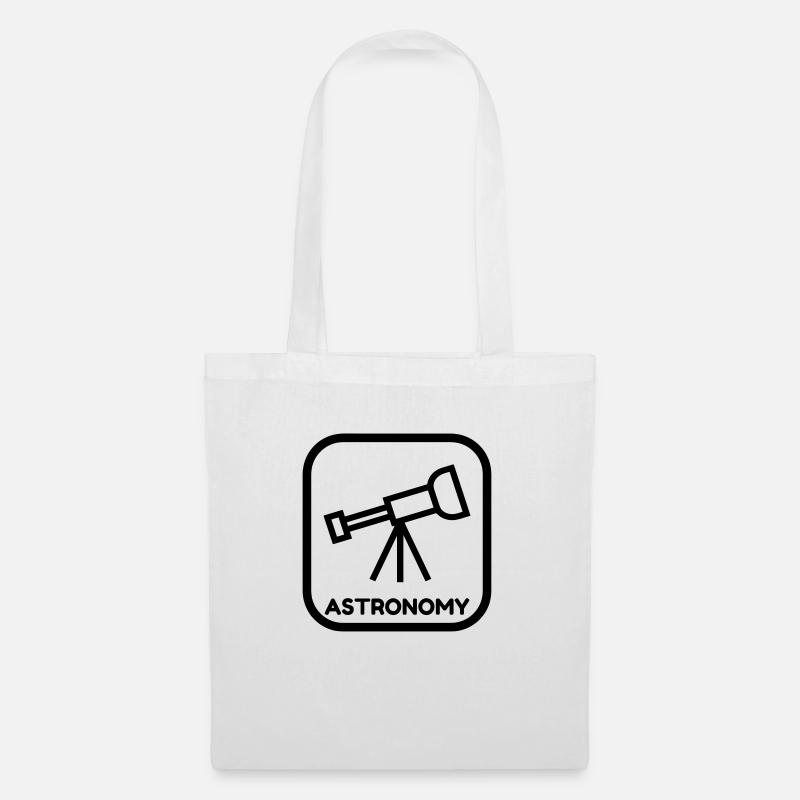 Astronomie / Astronom / Astronomy / Astronomer - Stoffbeutel - Weiß