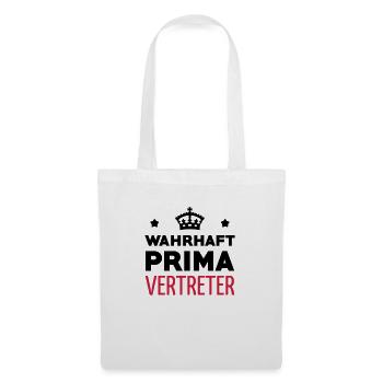 commercial / vente / vendeur / vendeuse - Sac en tissu - blanc - Devant