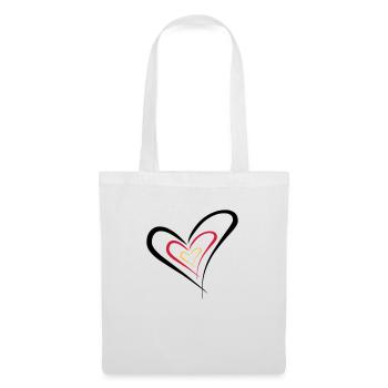 coeur allemagne - Sac en tissu - blanc - Devant