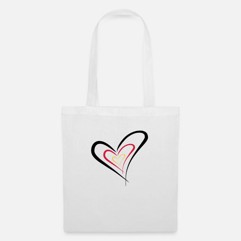 heart germany - Tote Bag - white
