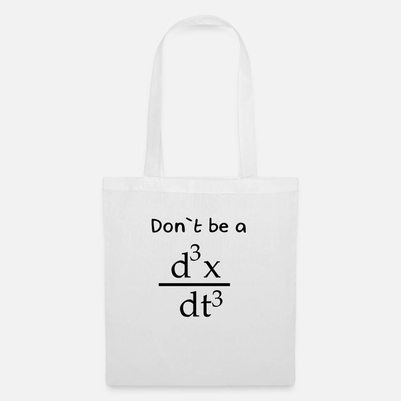 Dont be a Jerk / Formule de maths humoristique - Sac en tissu - blanc