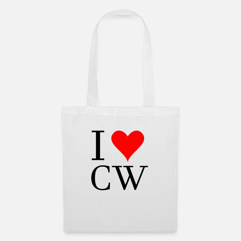 Ich liebe cw Amateurfunk - Stoffbeutel - Weiß