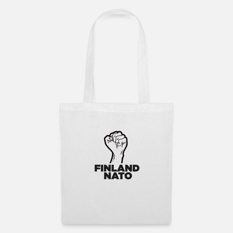 Finnland Nato! - Stoffbeutel - Weiß