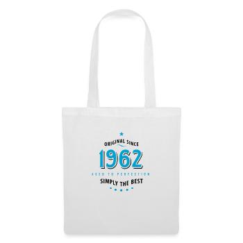 Original depuis 1962 anniversaire tout simplement la meilleure star - Sac en tissu - blanc - Devant