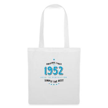 Original depuis 1952 anniversaire tout simplement la meilleure star - Sac en tissu - blanc - Devant