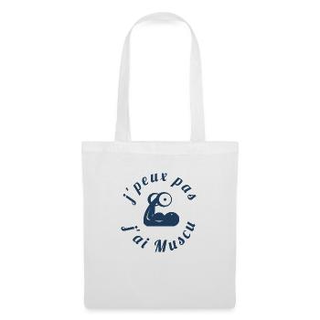 Jeux pas j'ai muscu - Sac en tissu - blanc - Devant