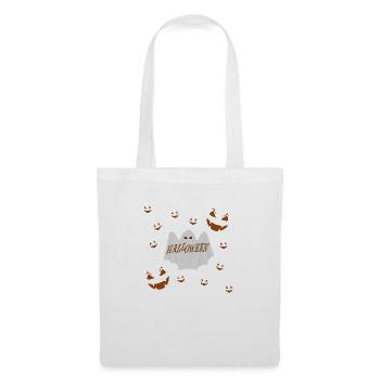 Halloween ghost fantome citrouilles peur - Sac en tissu - blanc - Devant