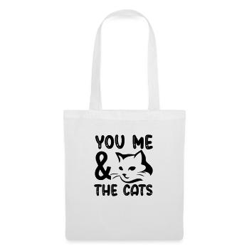 Toi moi et les chats - Sac en tissu - blanc - Devant