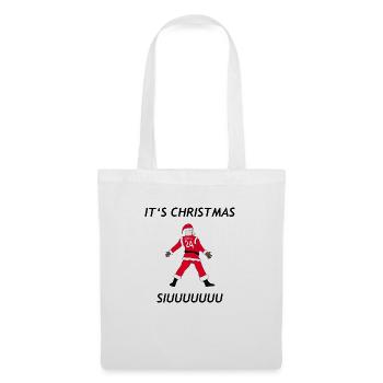 IT’ CHRISTMAS SIUUUUU - Stoffbeutel - Weiß - Vorne
