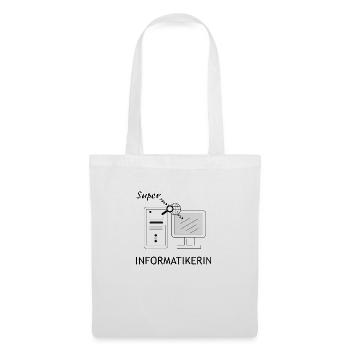 Super Informatikerin - Stoffbeutel - Weiß - Vorne