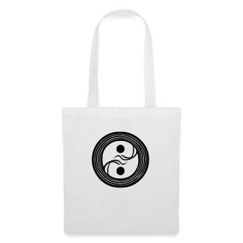 Yin Yang Signe Symbole Paix Bonheur Vecteur 4 - Sac en tissu - blanc - Devant