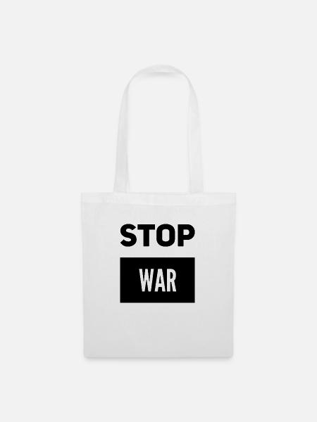 Stop War - Stoffbeutel - Weiß