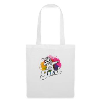 JURI - Beautiful Boy Name with Cool Unicorn - Tote Bag - white - Front
