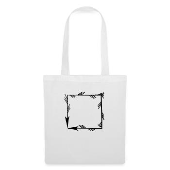 Floral Garland Flowers Hearts 34 Drawing Area 34 - Tote Bag - white - Front