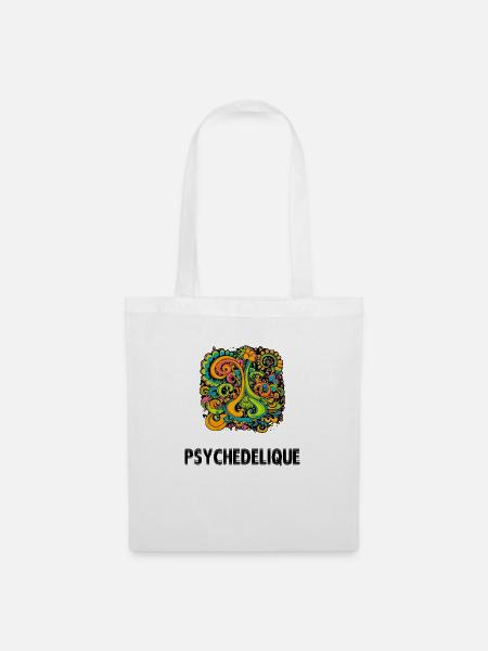 Psychedelisch - Stoffbeutel - Weiß