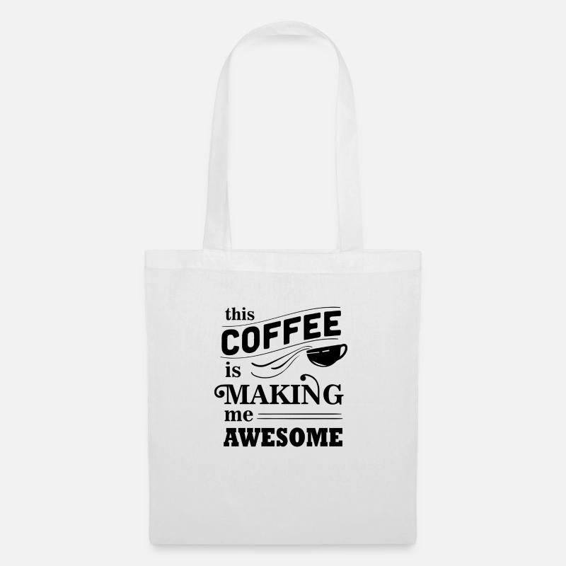 Awesome Coffee Boost - Stoffbeutel - Weiß