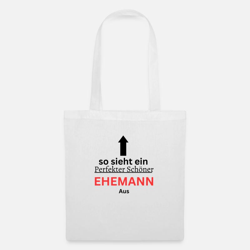 Der perfekte Ehemann - Stoffbeutel - Weiß