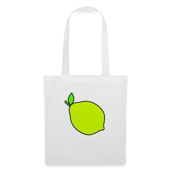 citron - Sac en tissu - blanc - Devant