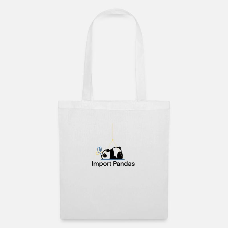 Importer Pandas Python Joke Proggramer - Sac en tissu - blanc