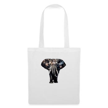 Universe - Elephant - Stars - Tote Bag - white - Front