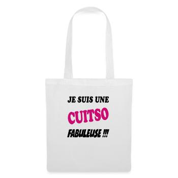 Je suis une cuisto fabuleuse !!! - Sac en tissu - blanc - Devant