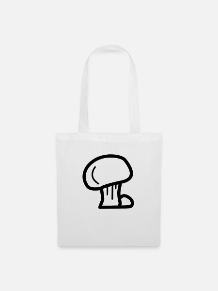 Pilz - Stoffbeutel - Weiß
