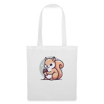 Écureuil - Sac en tissu - blanc - Devant