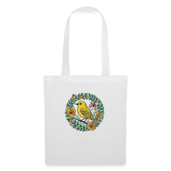 Yellow Finch - Tote Bag - white - Front