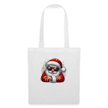Cool Santa Claus with sunglasses - Tote Bag - white - Front