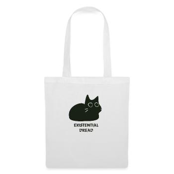 Existential Dread Cat - Tote Bag - white - Front