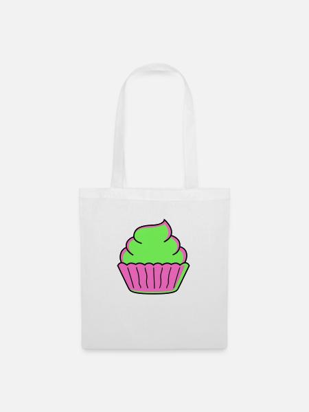 cupcake - Stoffbeutel - Weiß